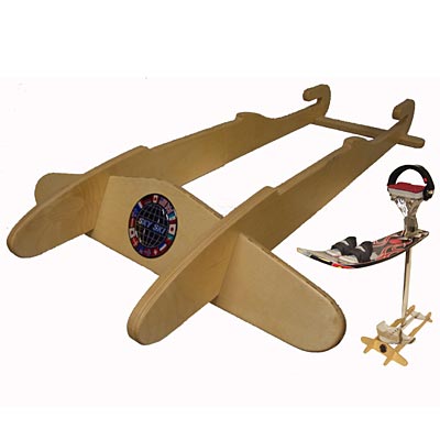 Sky ski display stand